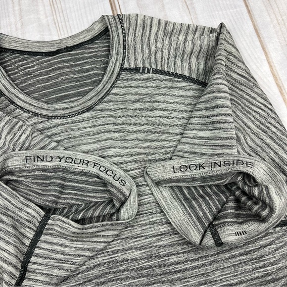 Lululemon Metal Vent Tech Short Sleeve 2.0 Wave Fade Graphite Grey / Vapor Sz XL - Picture 12 of 13